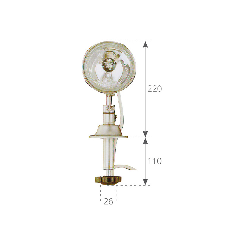 A.A.A. Proiettore Inox 55 W 12 Volt 01603WB