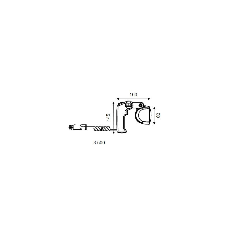 Hella Marine Proiettore Portatile Raggio Corto nautica 1H0 996 476-512