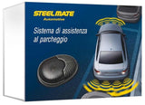 Steelmate Kit 4 sensori di parcheggio posteriori montaggio a filo paraurti