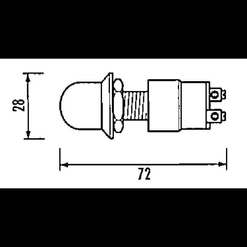 Schnelldrucktaster 30A Rote Kappe FD230R000000A00