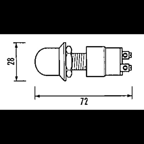 Schnelldrucktaster 30A Rote Kappe FD230R000000A00