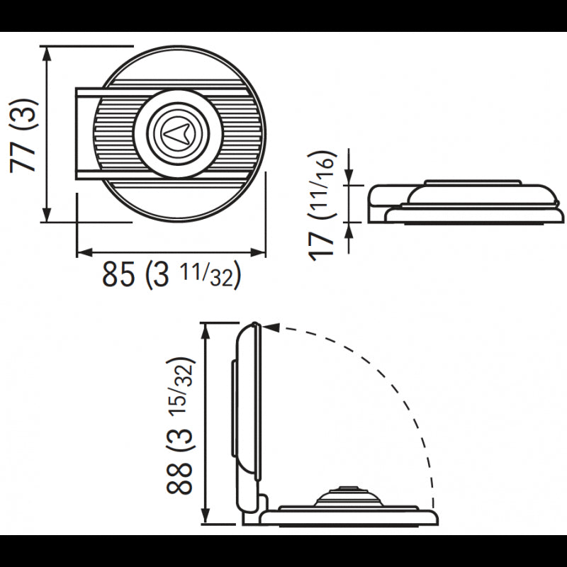 Quick Pulsante a Piede Nero Up FP900UB00000A00