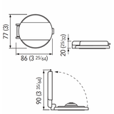 Quick Black Foot Button Down FP90XDB00000A00