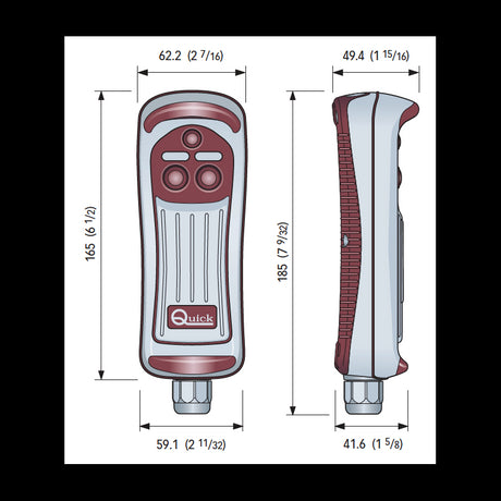 Quick 2-Channel Waterproof Keypad FPHRC1002000C00