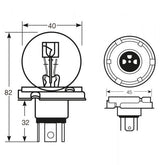 Ring Lampadina 12V 45/40 W R2