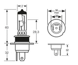Ringbirne 12V 60/55W