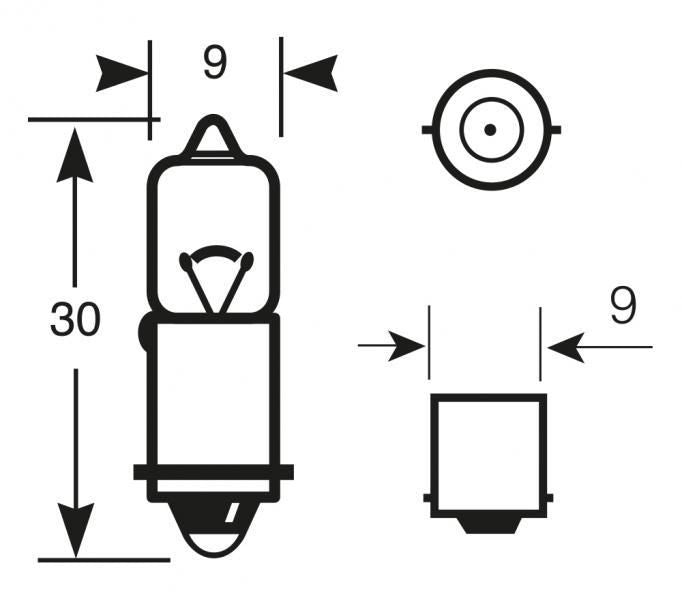 Bombilla de luz de anillo 12V 10W