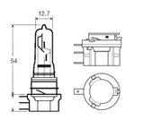 Bombilla halógena de anillo 12 V 55/15 W H15