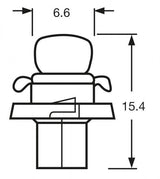 Ringlichtbirne 12,6 V 1,5 W, weiße Fassung