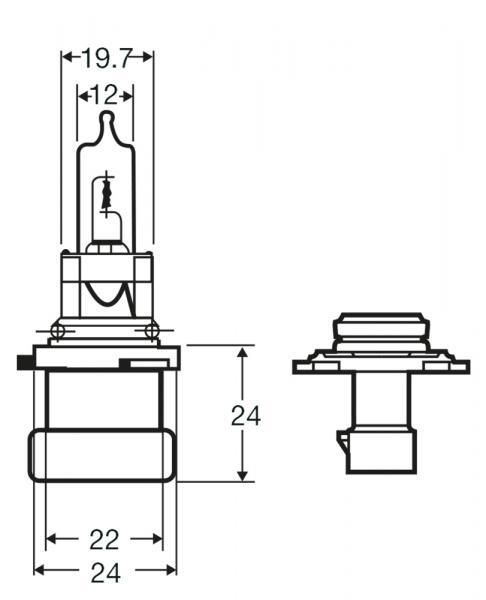 Bombilla de anillo 12 V 60 W HB3A