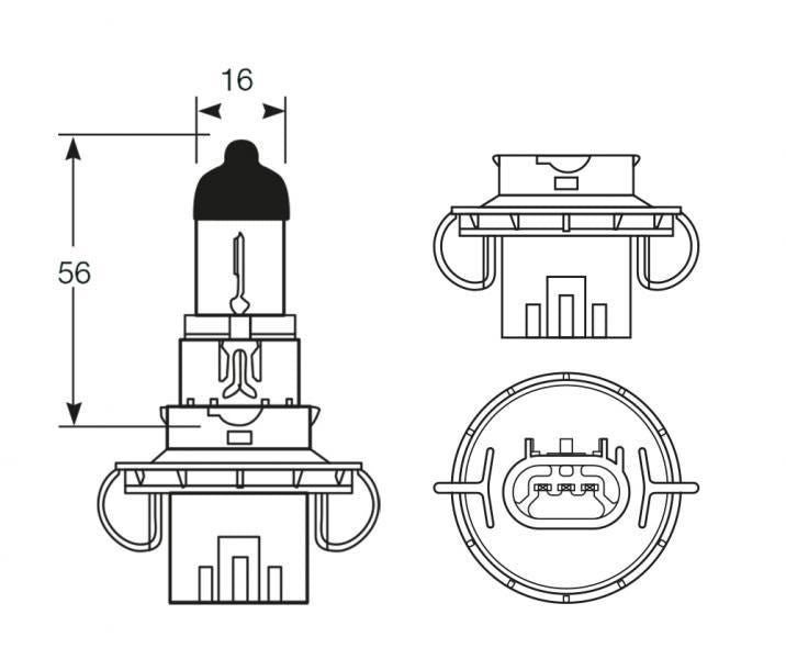 Ring Lampadina 12V 60/55W H13