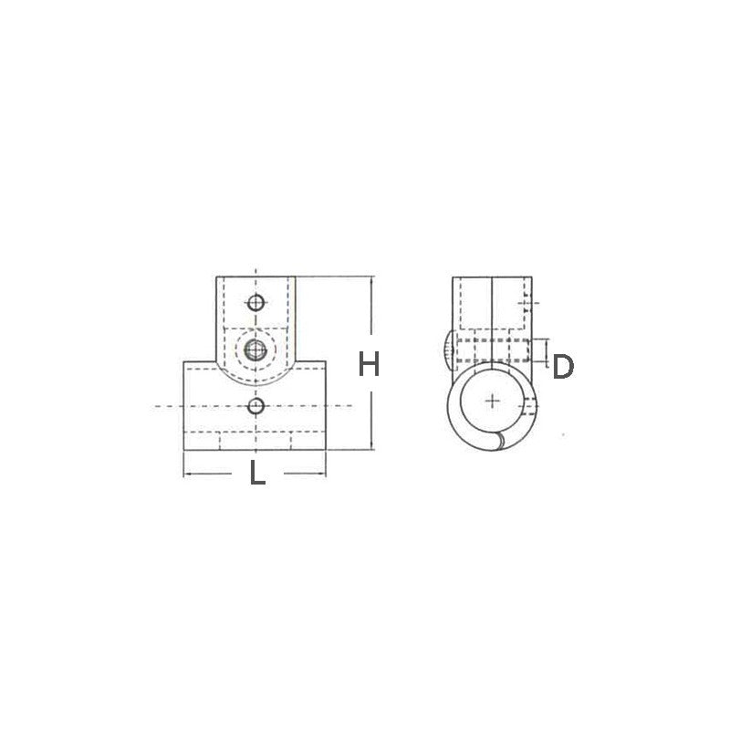 FNI Tee Inox Apribile 90 Gradi Diametro mm 22 S0938-A0022