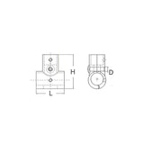 FNI Tee Inox Apribile 90 Gradi Diametro mm 22 S0938-A0022