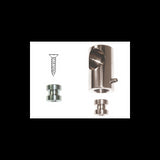 FNI Zentral Edelstahl Durchmesser mm 25 CENTR. 25 mit STÜTZE