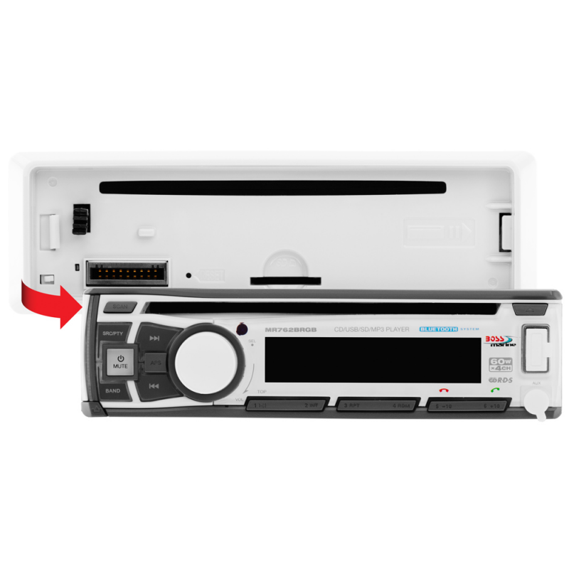 Radio estéreo Boss Marine Mr762 Brgb 240-3270