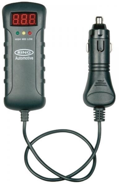 Ring Voltmeter 12/24V with cigarette lighter plug