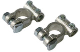 Ring Terminale batteria doppia vite ottone polo positivo cavo 40-60 mm blister