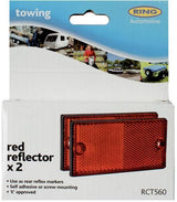 Red rear reflectors