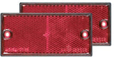 Red rear reflectors