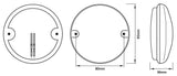 Ring Fanale a led 12-24V 95 mm stop/posizione/frecce