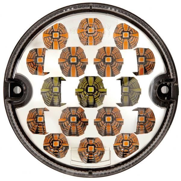 Ring Fanale a led 12-24V 95 mm posizione anteriore e frecce trasparente