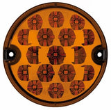 LED-Ringlicht 12–24 V, 95 mm, gelbe Blinker