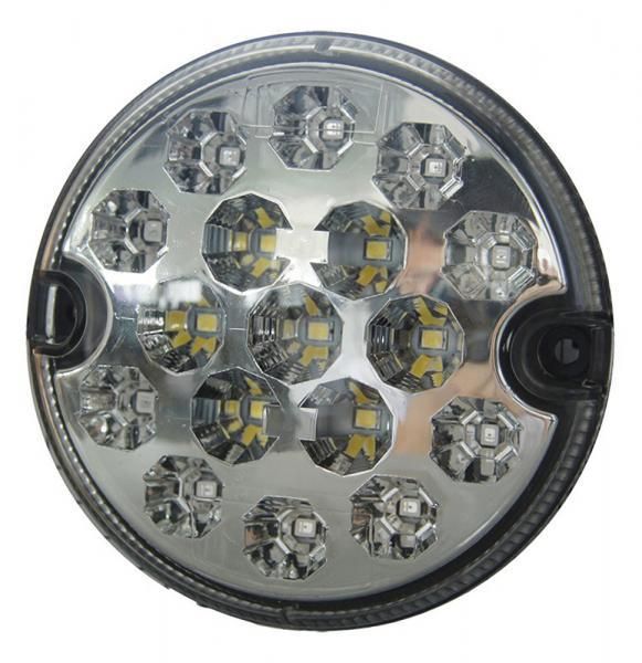 Ringförmige LED-Rückleuchte 10-30V 95mm, transparent