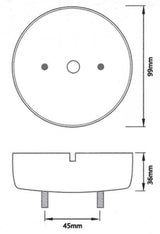 Ring Base per montaggio fanali a led da 95 mm