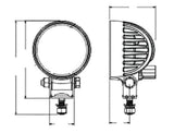 Ring Faro da lavoro rotondo a led 12-24V