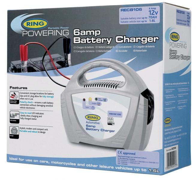 Ring Caricabatteria portatile Fai da te 12V 6 Amp