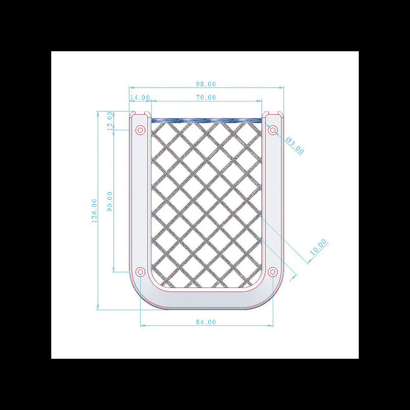 FNI Rete Portaoggetti In Plastica Nera N1780126