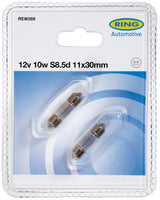 Ringförmige Glühbirnen 12V 10W 11x30 mm