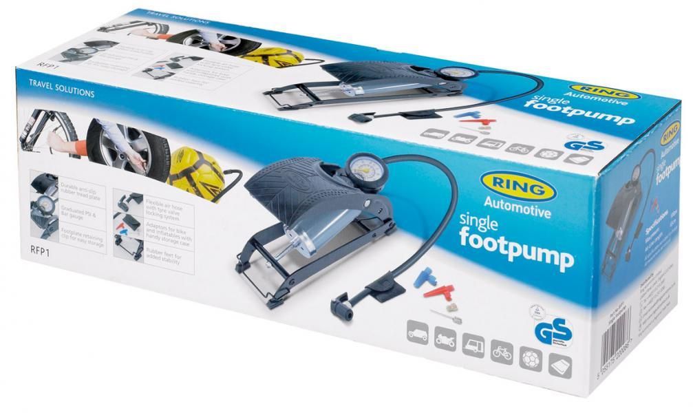 Ring Single Cylinder Foot Pump