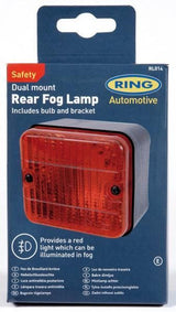 Luz antiniebla trasera cuadrada roja de anillo