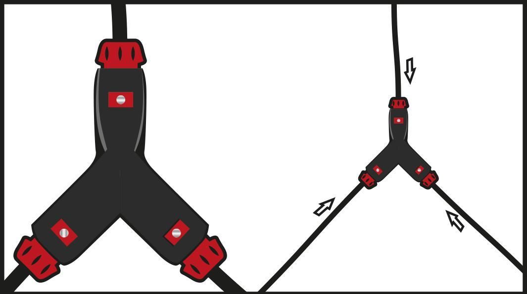 Extensión de anillo en Y para bandas elásticas Bungeecljc
