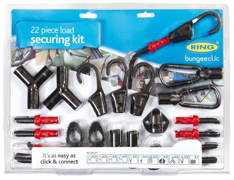 Ring Kit elastici fermabagagli 22 pezzi Bungeecljc