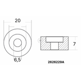 Arandela de zinc Enrico Polipodio OMO27