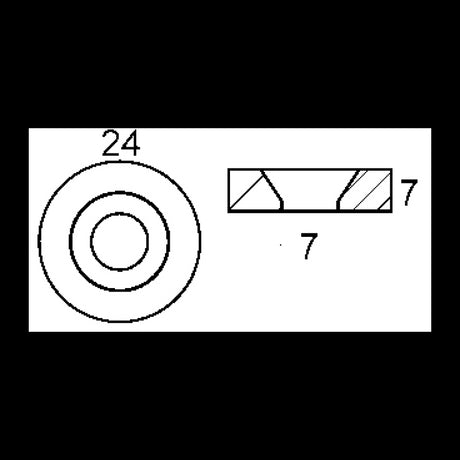 Tecnoseal Unterlegscheibe Zn Tohatsu 15/18 PS-5Maxi 01251