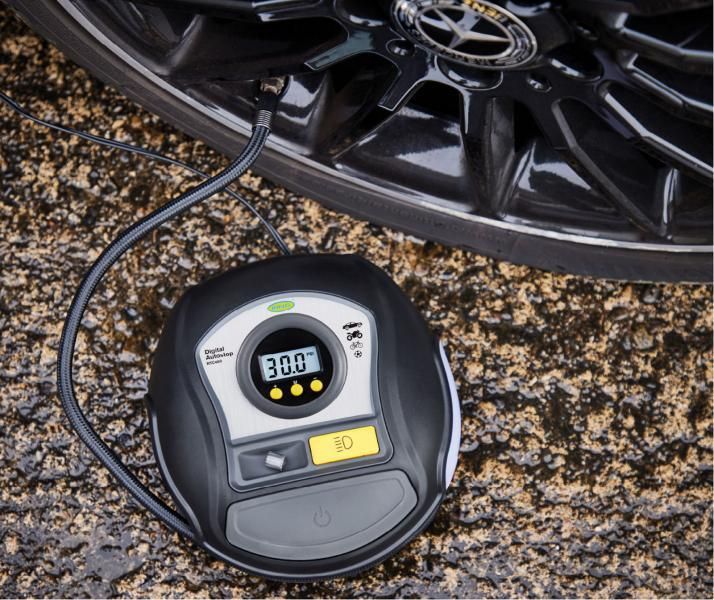 Ring Digitaler Kompressor 12V, programmierbar mit LED-Beleuchtung