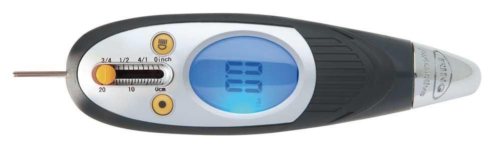 Medidor digital de presión de neumáticos Ring con medición de la banda de rodadura y luz LED