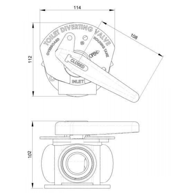Trudesign Rubinetto Manuale a 3 Vie Aquavalve TRU90314