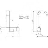 Grifo mezclador de barril plano FNI N0100195