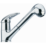Grifo mezclador monomando Elettrogas Aravon de acero inoxidable 2580