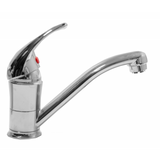 Grifo monomando para lavabo Elettrogas Aravon con caño giratorio corto para baño 34C LUX