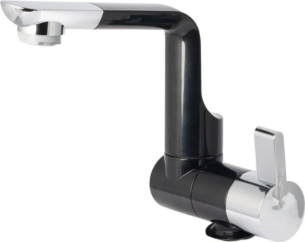 Rubinetto automatico da campeggio Arona Nero/Cromo 12V CAN