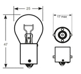 Ringbirnen 24V 21W P21W