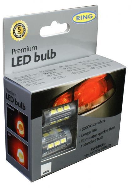 Bombillas LED de anillo 12V P21/5W 6000K Premium