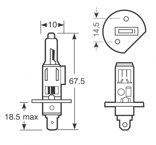 Ring-Xenonlampen 100 H1 12V 55W