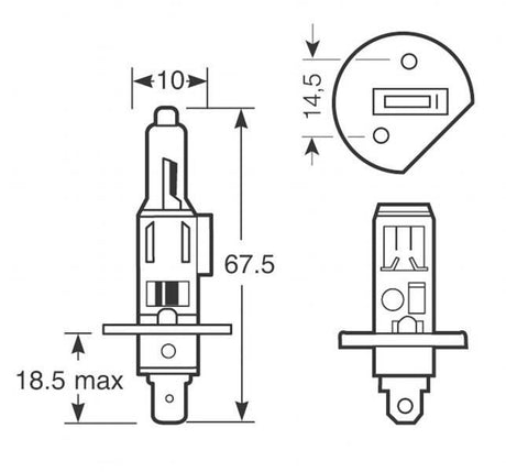 Ring-Xenonlampen 100 H1 12V 55W