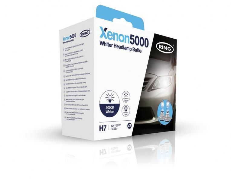 Ring Xenon5000 H7 12V bulbs